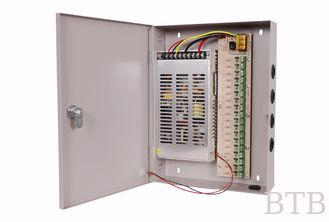 الصين مصدر طاقة 12 فولت، DC12V 10amp 8قناة مصدر طاقة CCTV مع بطارية احتياطية المزود
