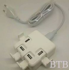 الصين منتج جديد 4A شاحن و حامل سطح المكتب 4USB EU,AUS,UK USA المزود