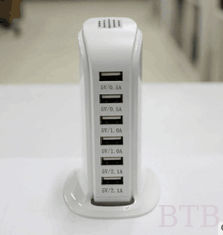 الصين 4USB 5USB 6USB 5V 6A 8A 10A شاحن ذكي ذكي QC2.0 QC3.0 شاحن سريع نوع c المزود