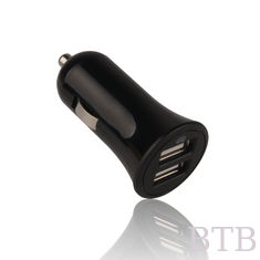 الصين شاحن سيارة هاتف ذكي 5 فولت مزدوج الموانئ usb QC 3.0 شاحن سيارة شحن سريع USB واحد للهاتف الخلوي 6 6s 7 7s المزود
