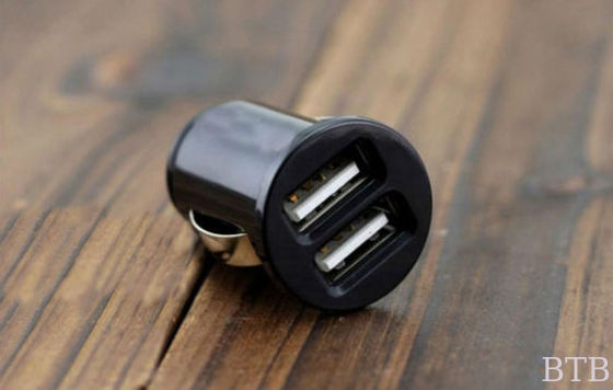1A و 2.1A شاحن سيارة USB مزدوج المزود