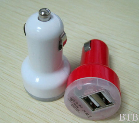 1A و 2.1A شاحن سيارة USB مزدوج المزود