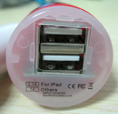 1A و 2.1A شاحن سيارة USB مزدوج المزود