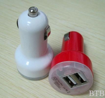 1A و 2.1A شاحن سيارة USB مزدوج المزود