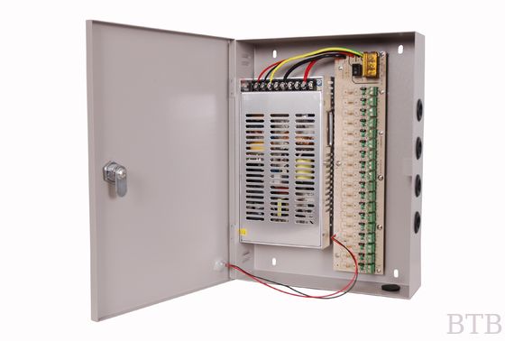 4ch 6 قناة 9ch 10ch 12ch 18ch 12v و 24v CCTV مصدر الطاقة غير قابل للانقطاع المزود