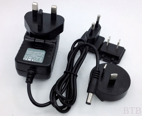 12 فولت 2A قابلة للتبديل UK AUS USA EU AC plug 2M كابل 18AWG كابل LED light box المزود
