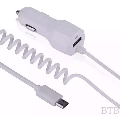 2016 أحدث طراز 12 ~ 24 فولت 5v-2.1A شاحن سيارة معدني مع كابل لشاحن سيارة iPhone المزود