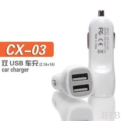 2016 تصميم جديد 2 منفذ عالمية شاحن سيارة USB مزدوج 3.1A المزود