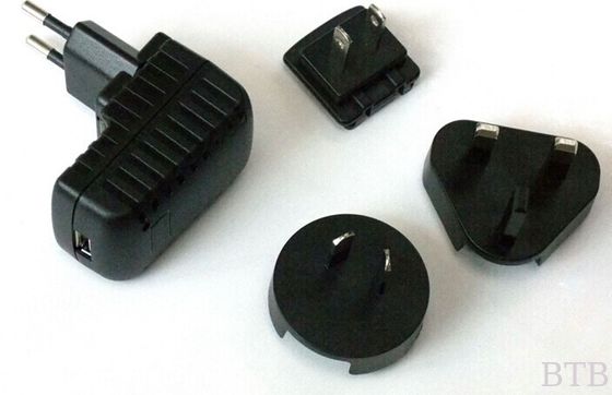5 فولت 1A محول طاقة USB مكبس قابل للتبادل محول AC DC المزود