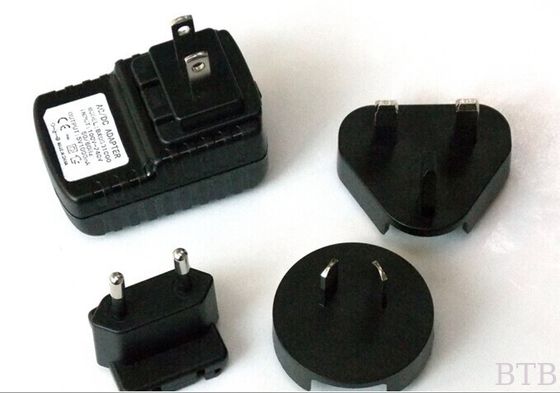 معتمد من قبل CE 12V 1A 12W زاوية مستقيمة مصدر الطاقة المتردد / محول AC DC / محول الطاقة المتبادل المزود