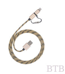 كابل MicroUSB مع محول البرق iPhone7/7plus،iPhone6/6plug،iPad Air/iPad Air2،iPad mini 2/3,iPod إلى المزود