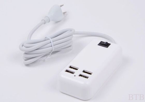 محول طاقة شاحن السفر العالمي U / US / UK وصلة عالمية 30W 4 منافذ USB السفر المنزل محول طاقة شاحن الحائط المزود