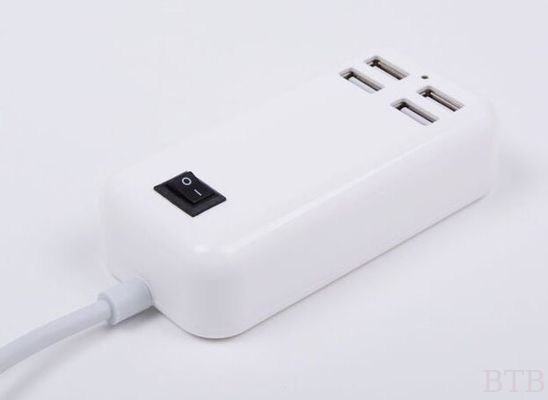 محول طاقة شاحن السفر العالمي U / US / UK وصلة عالمية 30W 4 منافذ USB السفر المنزل محول طاقة شاحن الحائط المزود