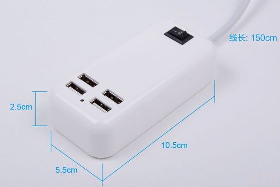محول طاقة شاحن السفر العالمي U / US / UK وصلة عالمية 30W 4 منافذ USB السفر المنزل محول طاقة شاحن الحائط المزود