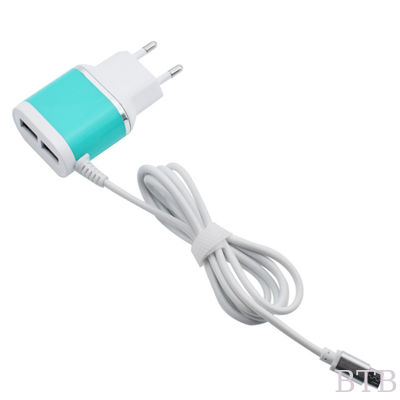 شاحن سريع حائط 2 منفذ USB شاحن حائط محول سفر 5 فولت 3.1A شاحن محمول المزود