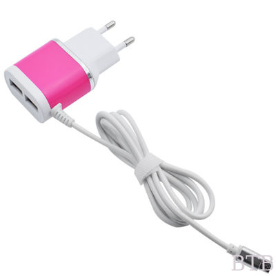 شاحن سريع حائط 2 منفذ USB شاحن حائط محول سفر 5 فولت 3.1A شاحن محمول المزود