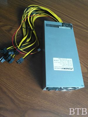 1800W التعدين مصدر الطاقة PSU لـ S7 S9 90 الذهب ATX Eth Rig Bitcoin Miner Antminer المزود