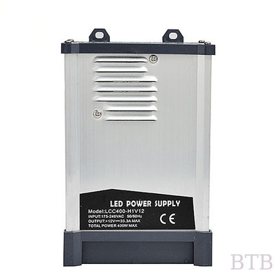 محركات الضوء LED 12V 400W 33A مصدر الطاقة المقاوم للمطر مصدر الطاقة الخارجي الإعلان LED المزود